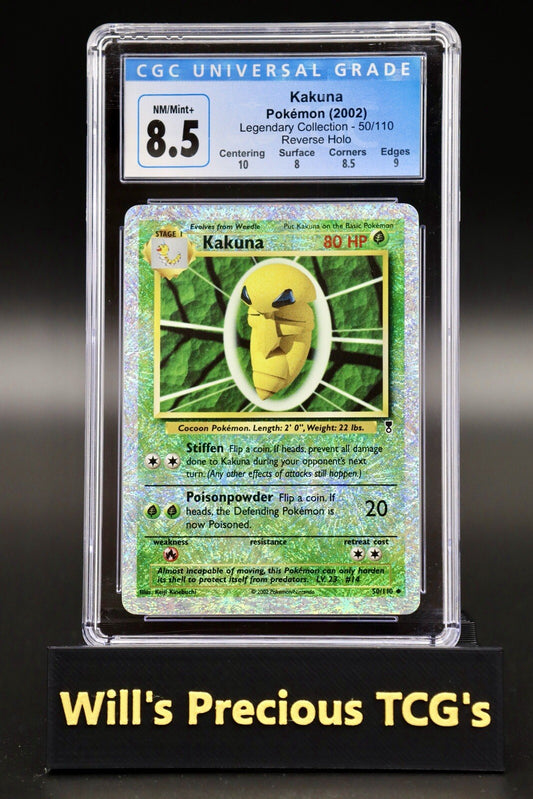 CGC 8.5 Kakuna 50/110 Legendary Collection 2002 Reverse Holo Pokémon Card WOTC0