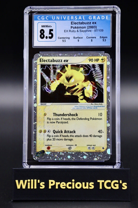 CGC 8.5 Electabuzz 97/109 EX Ruby & Sapphire 2003 EX Pokémon Card E Series0