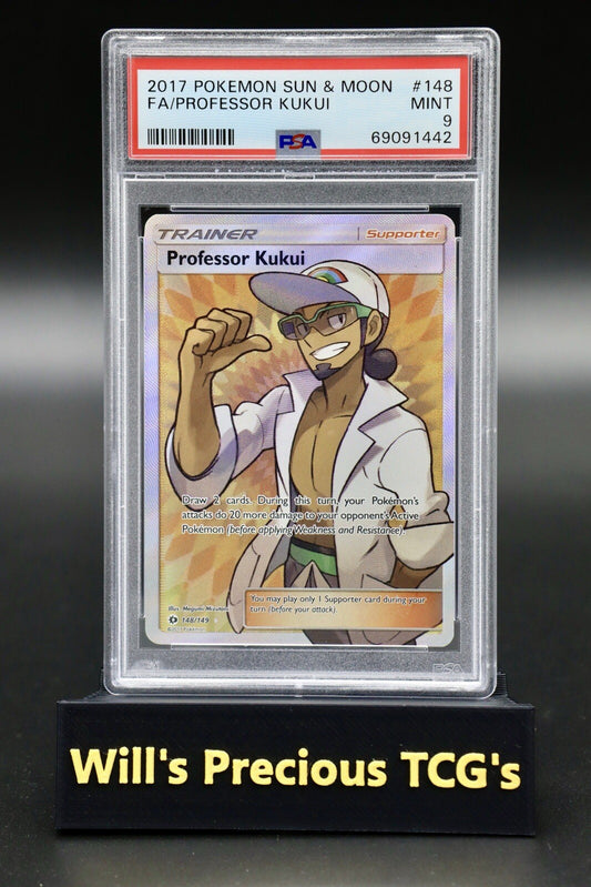 PSA 9 Kukui 148/149 Sun & Moon 2017 Full Art Trainer Pokémon Mint0